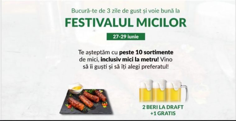 Mici la metru. Trei zile de gust și voie bună la Restaurantul Cornul Vânătorului