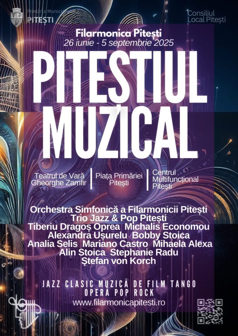 Piteștiul Muzical – stagiunea estivală a Filarmonicii Pitești