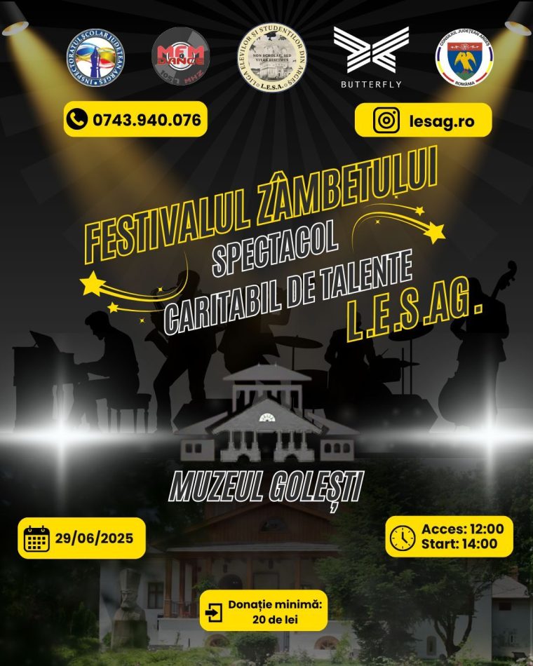 „Festivalul zâmbetelor”, un spectacol al tinerelor talente destinat strângerii de fonduri pentru copiii defavorizați