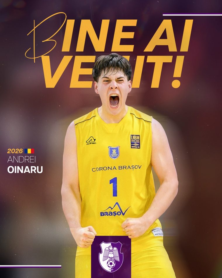 FC Argeș Basketball l-a transferat pe Andrei Oinaru