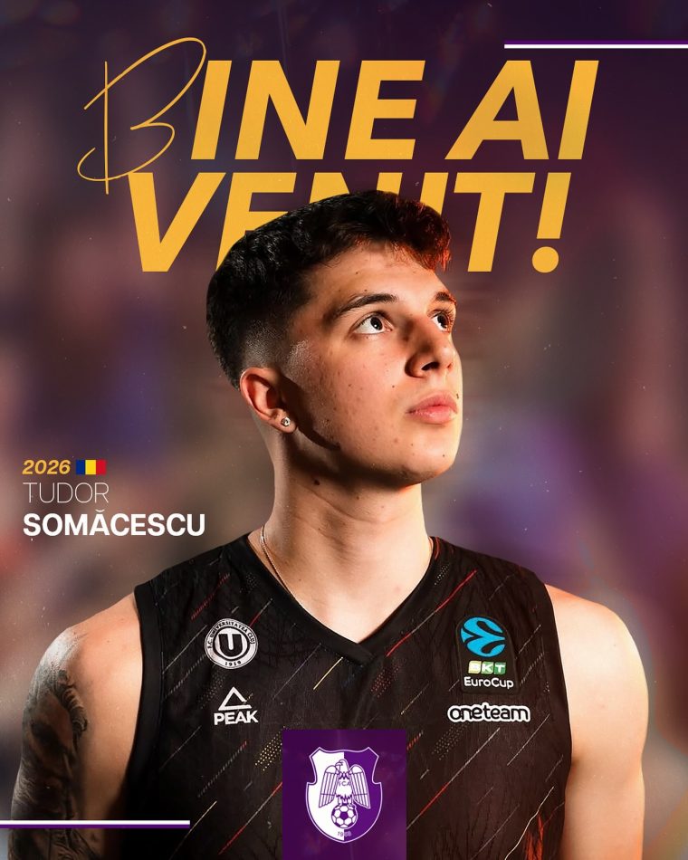 FC Argeș Basketball l-a transferat pe Tudor Șomăcescu
