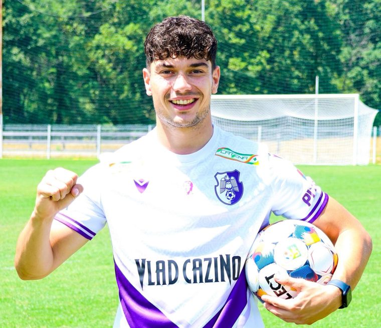 Nou transfer la FC Argeș! Croatul Jakov Blagaić este mijlocaș ofensiv