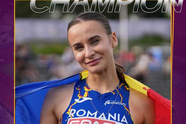 Atletism: Ramona Verman, medalie de aur la săritura în lungime, la Campionatele Europene U23