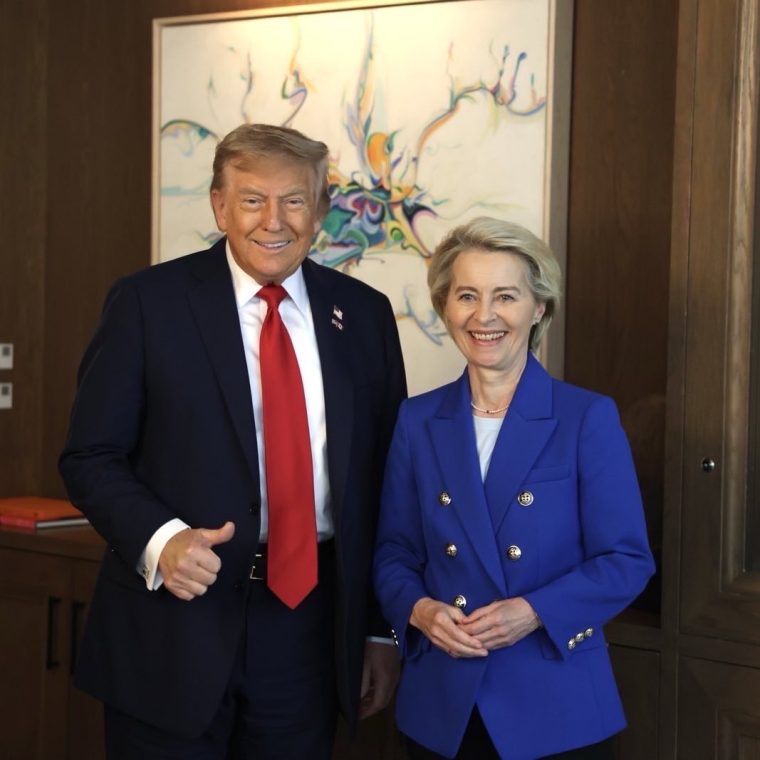 Trump și Von der Leyen au convenit un acord comercial între UE şi SUA