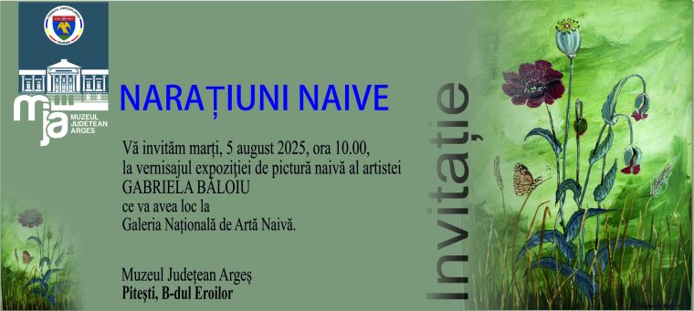 Vernisaj la Muzeul Județean Argeș: „Narațiuni naive”