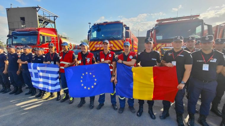 Doi argeșeni de la ISU, în misiune în Grecia