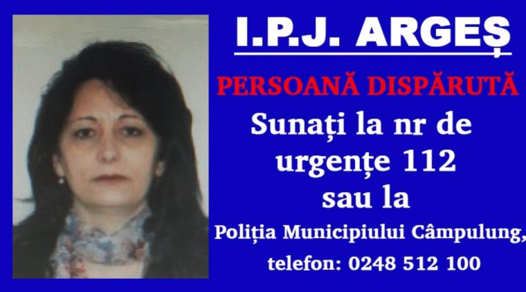 Argeş. A plecat de acasă şi e dată dispărută