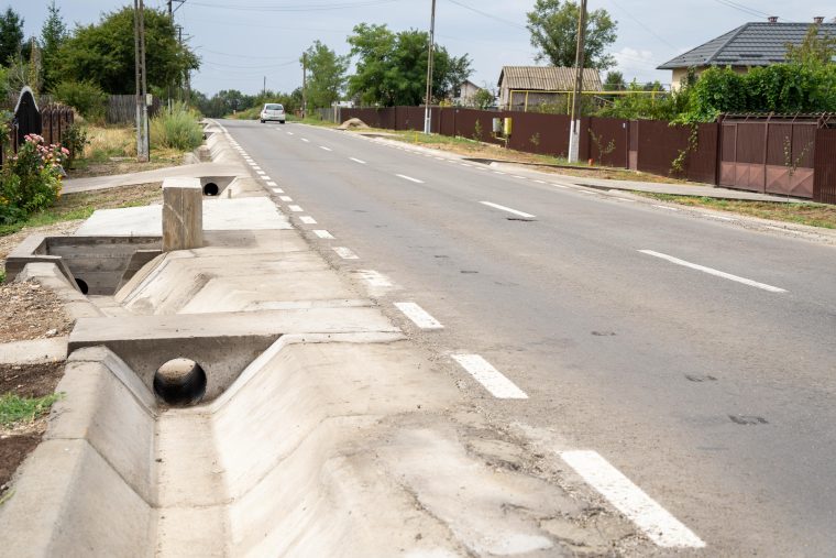 Drum județean modernizat în Căteasca. Face legătura cu autostrada