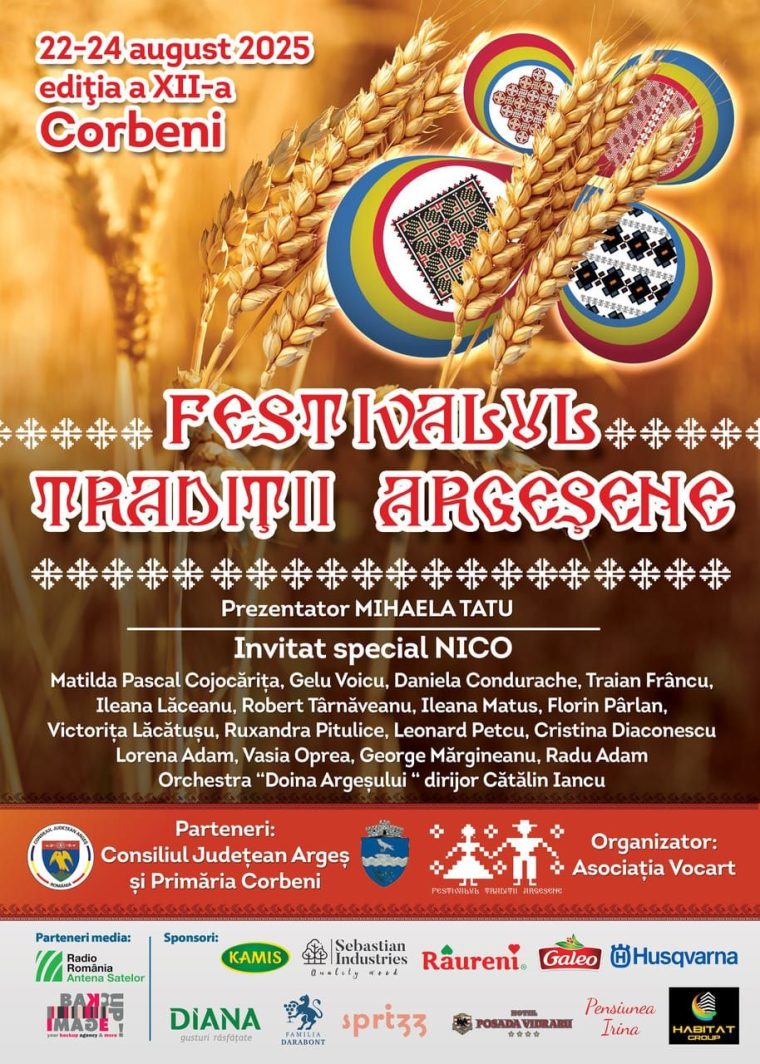 Tradițiile argeșene sunt celebrate la Corbeni. Port popular, ateliere ale meșterilor și berbecuț la proțap