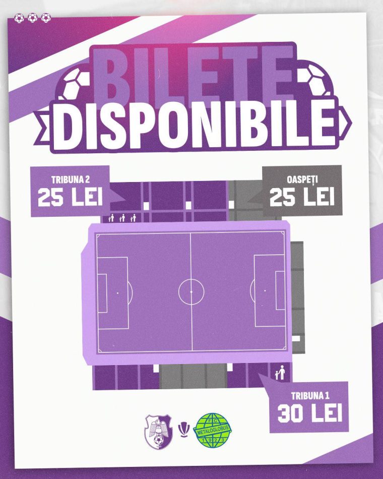 S-au pus în vânzare online biletele pentru meciul din campionat dintre FC Argeș și Metaloglobus