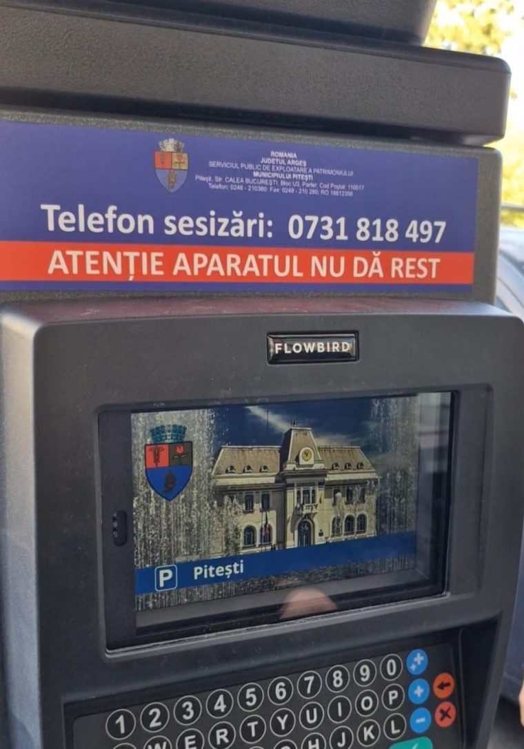 Parcometre moderne în Pitești. Cum se folosesc