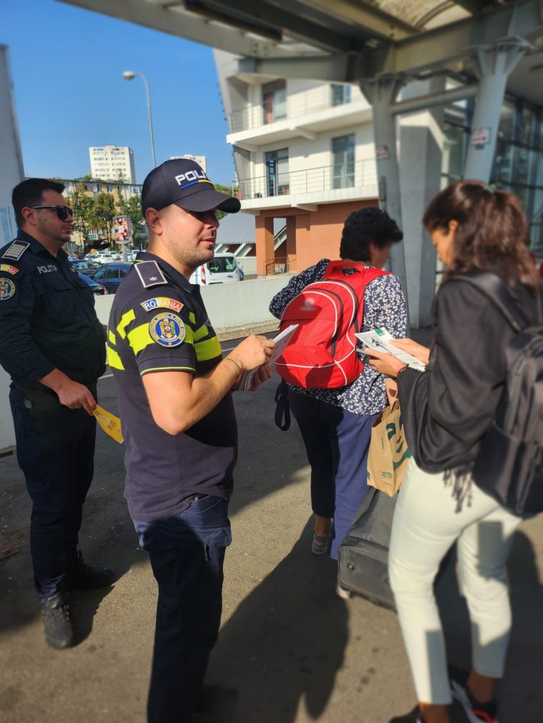 Poliția Argeș, acțiune în Gara Pitești. Sfaturi pentru adolescenți și adulți