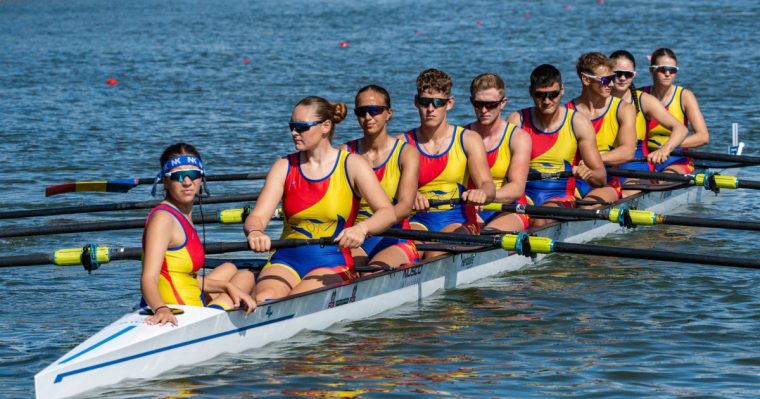 Șase medalii de aur pentru sportivii români la CE Under 23 de canotaj de la Racice