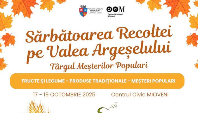 Producătorii şi meşterii populari sunt invitaţi la târgul de toamnă de la Mioveni
