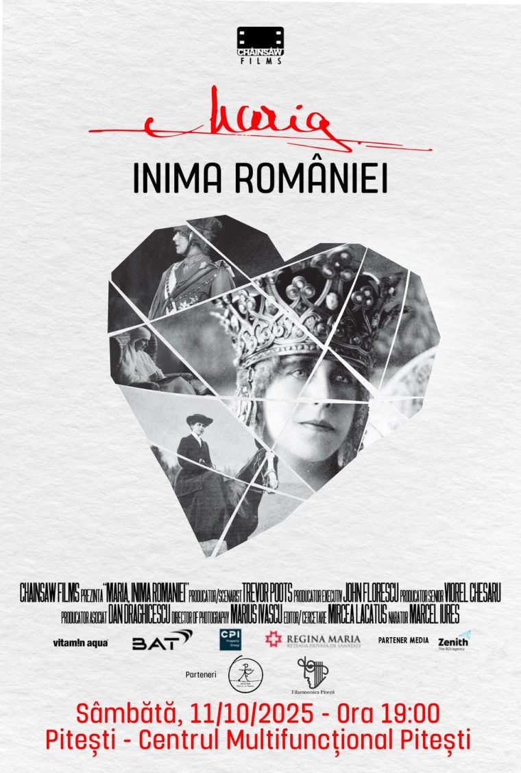 Pitești. Filmul „Regina Maria, inima României”, la Cinematograful „Mircea Diaconu”