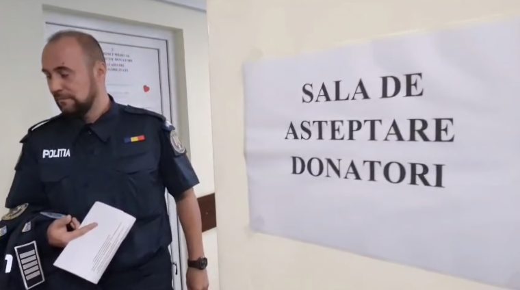 VIDEO. Polițiștii argeșeni au donat sânge. Nevoia este constantă