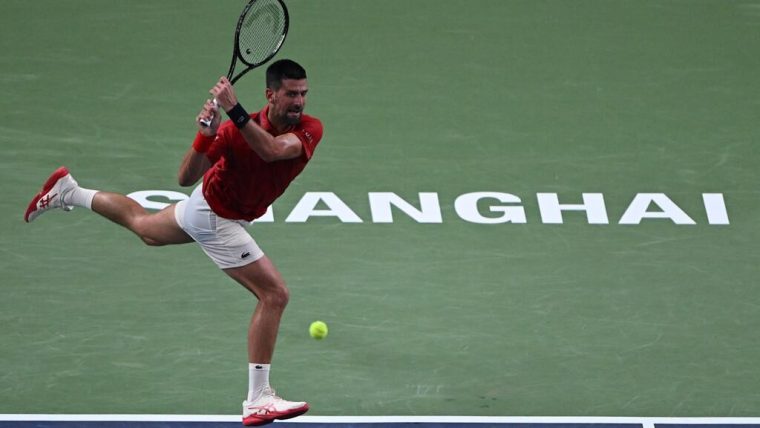Novak Djokovici s-a prăbuşit pe teren în timpul meciului din optimi de la Shanghai