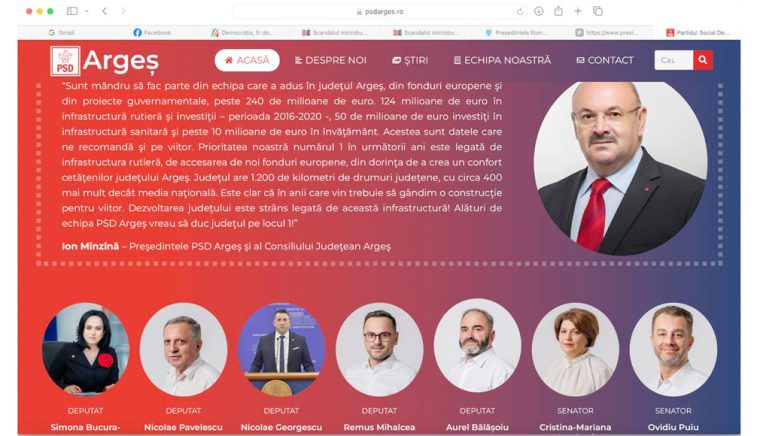 Site-ul PSD Argeş este la fel ca partidul, încremenit în proiect…