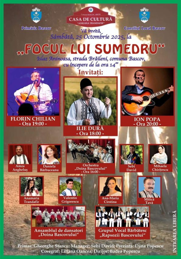 Focul lui Sumedru cu spectacol de zile mari la Bascov