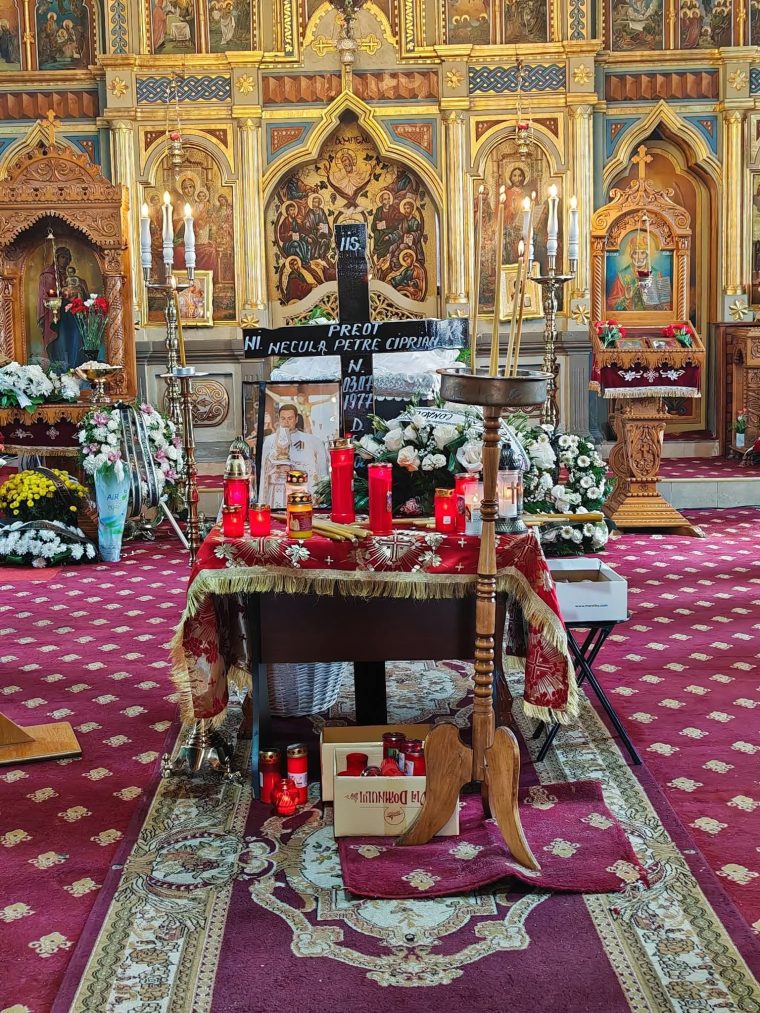 Părintele Ciprian Necula va fi înmormântat mâine, la Pietroșani