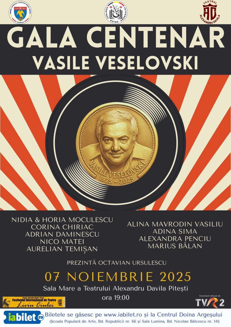 Gala Centenar Vasile Veselovski. 100 de ani de la nașterea marelui compozitor piteștean