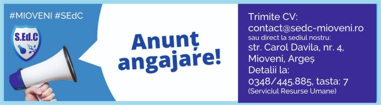 Anunț angajare. SEdC Mioveni caută doi instalatori