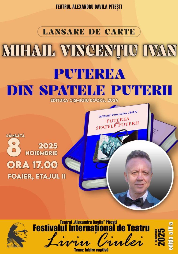 Lansare de carte la Pitești: „Puterea din spatele Puterii”