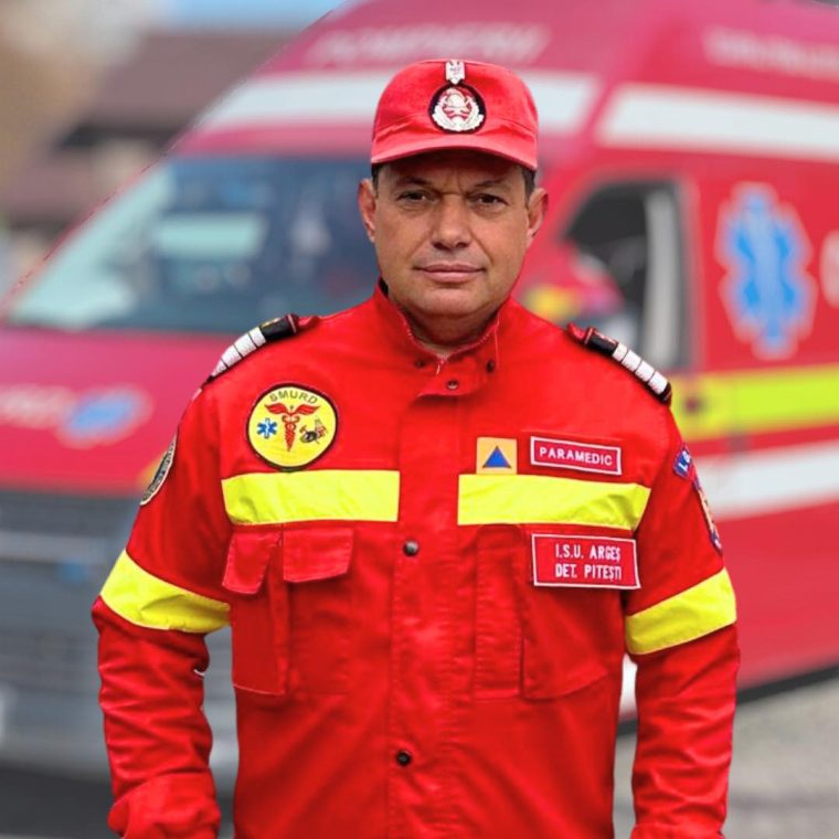 ISU Argeș îl felicită pe Marius Kral. A salvat un om de la moarte!