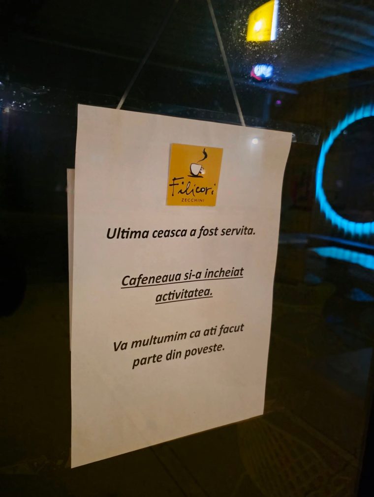 Cafeneaua Filicori Zecchini din Pitești s-a închis