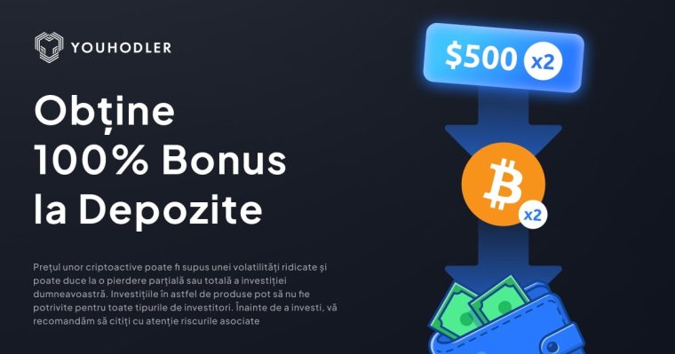 Bonus 100% la depozit: Câștigă mai mult cu aceeași investiție