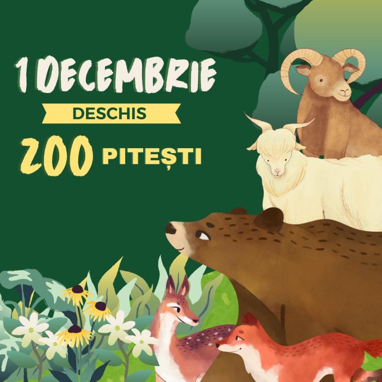 Zoo Pitești, deschisă spre vizitare, de Ziua Națională a României
