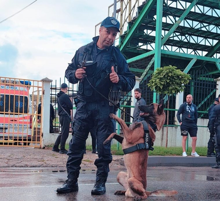 Jandarmi din Argeș și Craiova, prezenți la meciul dintre FC Argeș și Rapid