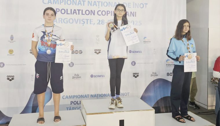 Rezultate importante pentru o înotătoare de la CSM Piteşti la Campionatul Naţional de Poliatlon