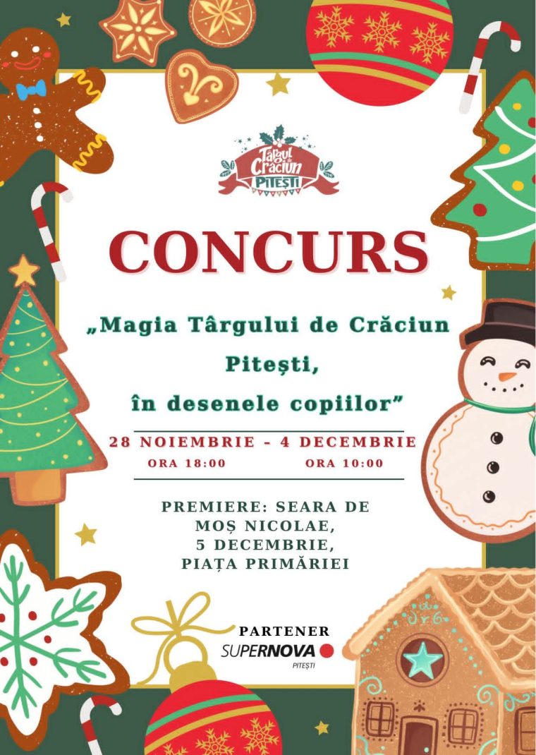 Ultimele zile de înscriere la concursul „Magia Târgului de Crăciun Pitești”