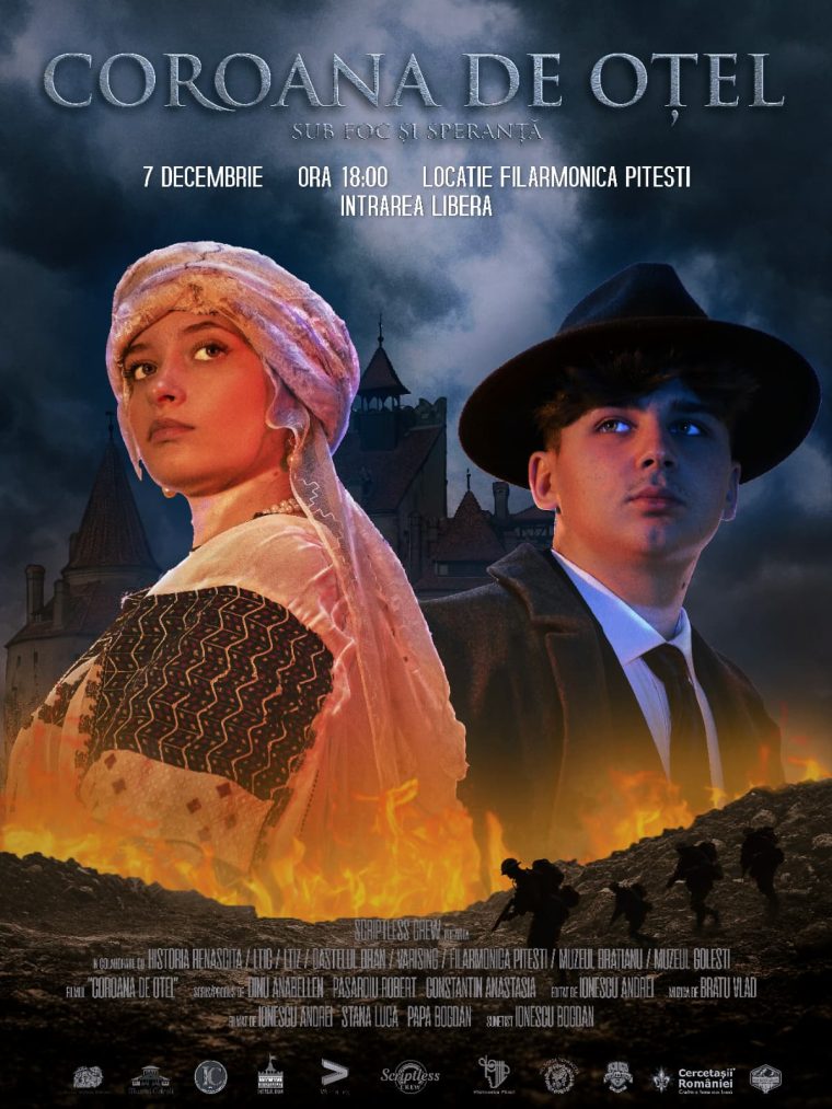 Pitești. Film la Cinematograful „Mircea Diaconu”: „Coroana de oțel: sub foc și speranță”