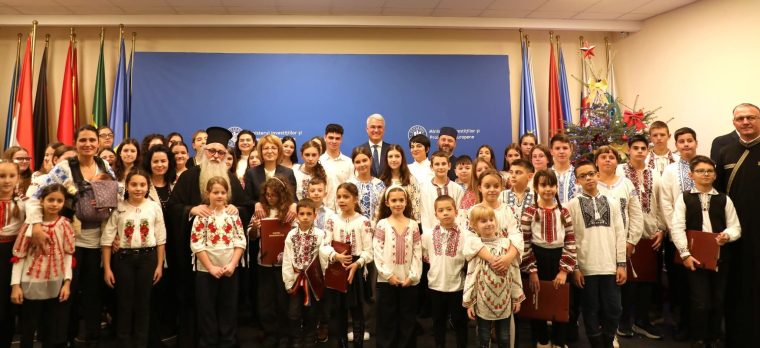 Corul „Glasul Arhanghelului” de la Micești a cântat la Ministerul Investițiilor și Proiectelor Europene