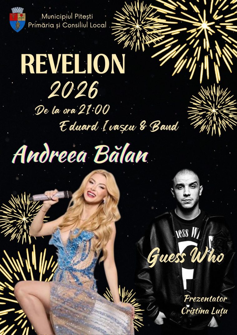 Revelion 2026, în Piața Primăriei Pitești!