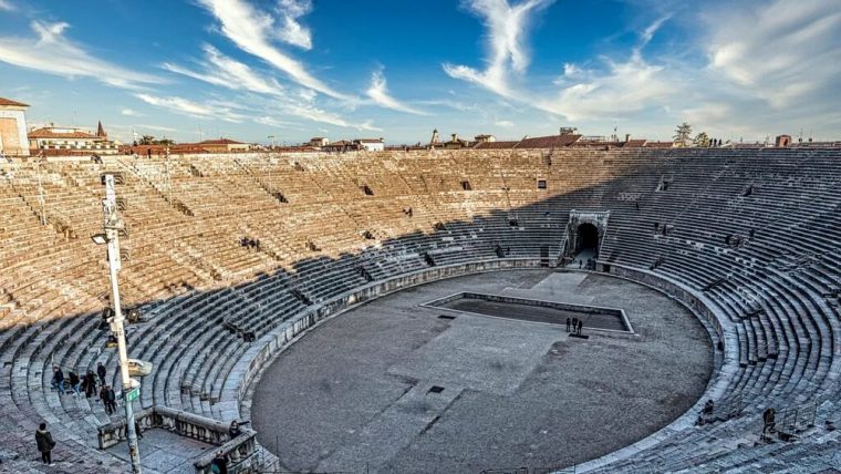 Arena romană din Verona, transformată pentru a găzdui ceremonii olimpice în 2026