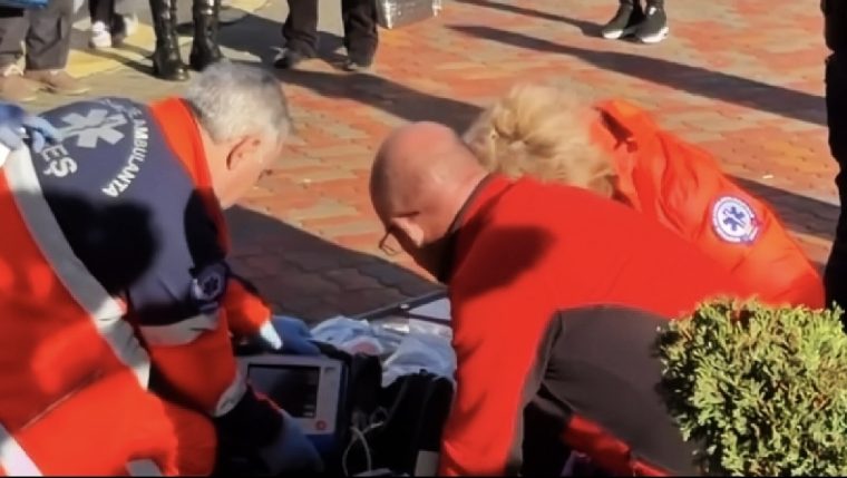 VIDEO. Directorul Salvamont Argeș a dat primul ajutor unui bărbat care suferise un infarct