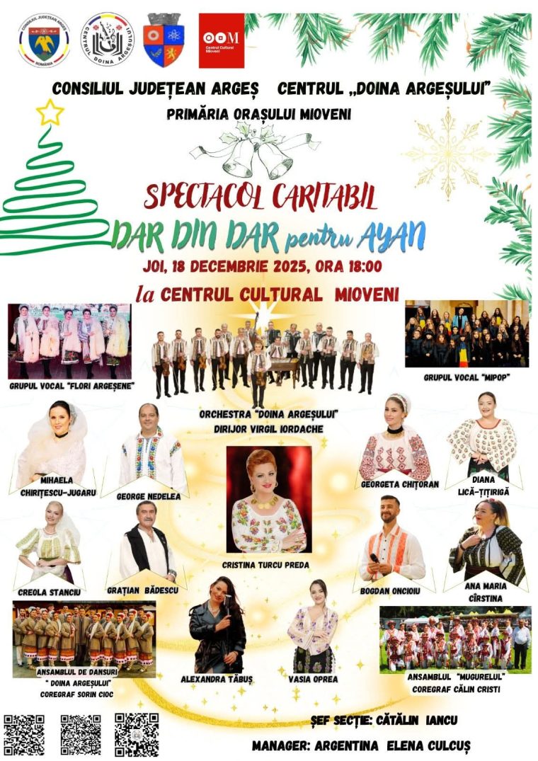 Spectacol caritabil „Dar din Dar pentru Ayan” la Mioveni