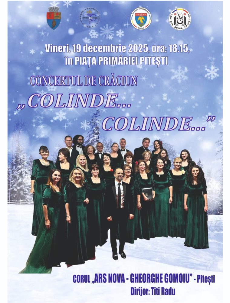 Programul concertelor din acest weekend, la Târgul de Crăciun Pitești