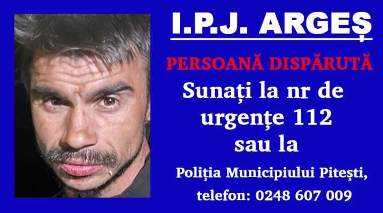 Dat dispărut în Argeș. Nu e prima oară când pleacă de acasă