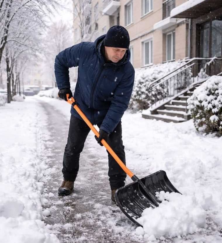 Primăria Pitești: Deszăpezirea în fața imobilelor este obligație legală