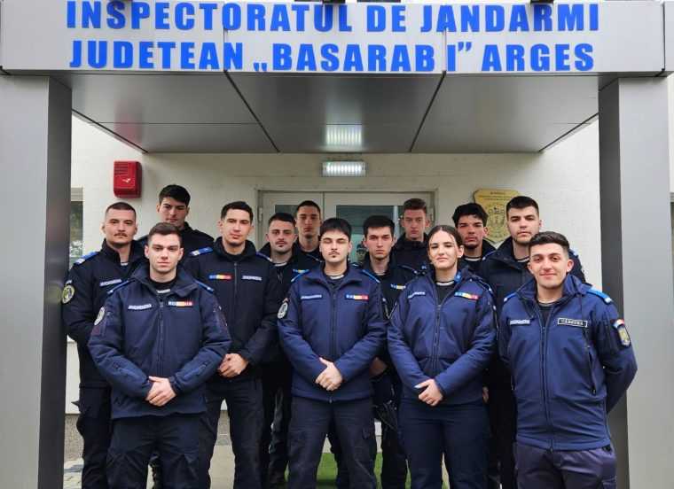 18 studenți, în practică la Jandarmeria Argeș