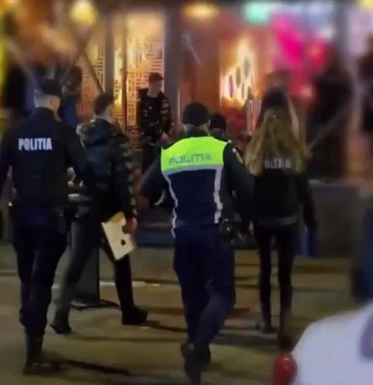 Video. Descinderi ale polițiștilor la cluburile din centrul Piteștiului