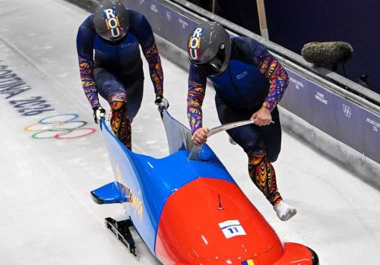 JO 2026: Echipajul României de bob – 2 masculin, cel mai bun rezultat al României din ultimii 34 de ani